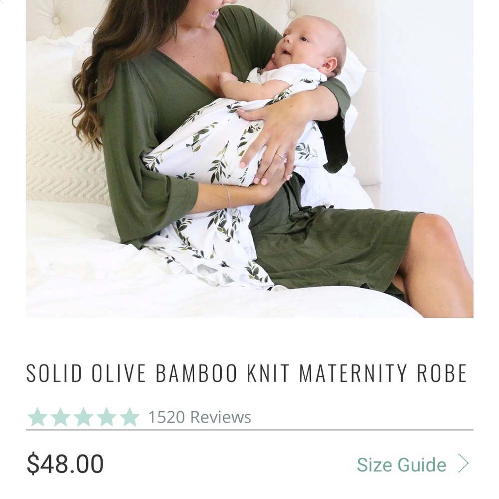 Olive Maternity Robe from Caden Lane